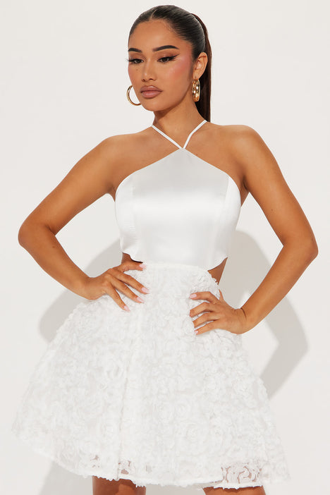 Fashion nova white cocktail dresses best sale