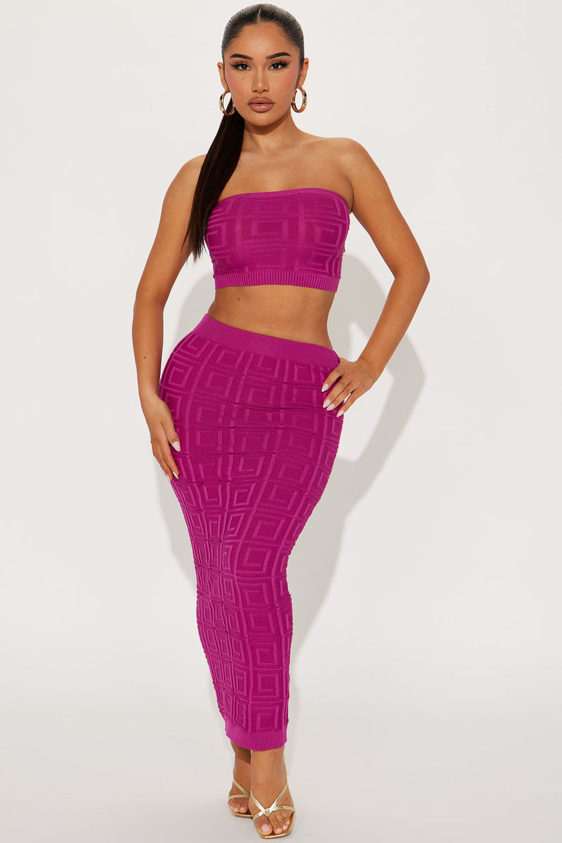 Jocelyn Skirt Set - Magenta | Fashion Nova, Matching Sets | Fashion Nova