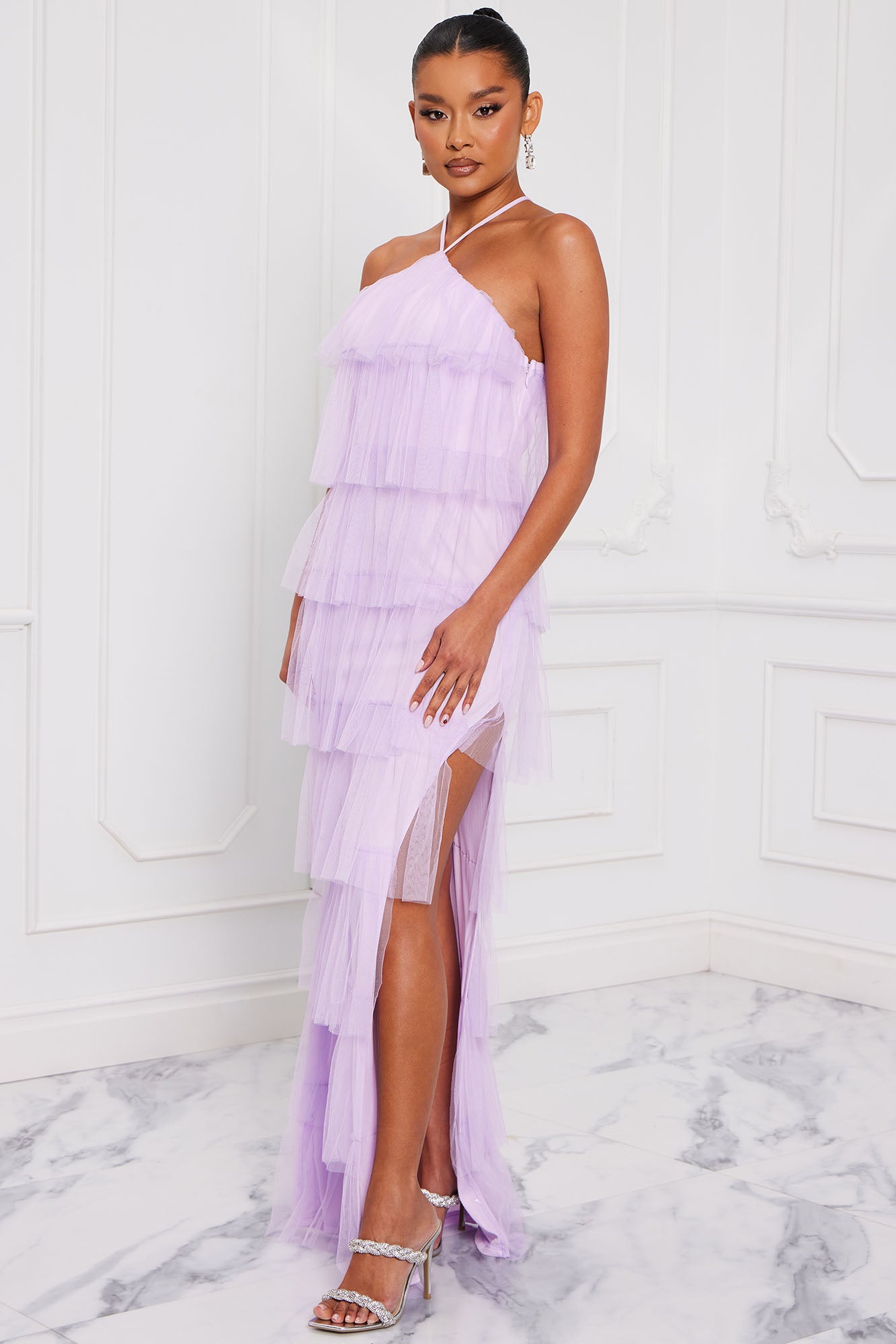 Lavender dress fashion nova sales