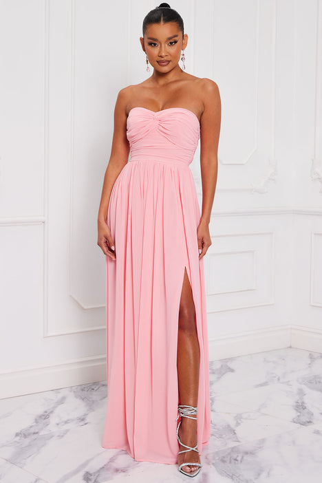 Baby pink hotsell maxi dress