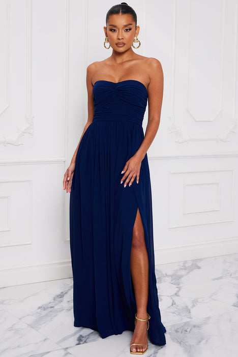 Navy blue sale dresses fashion nova