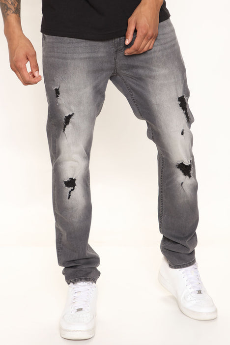 Grey jeans fashion nova sale