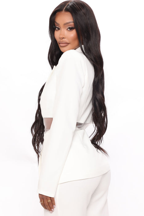 Fashion nova 2024 white suit