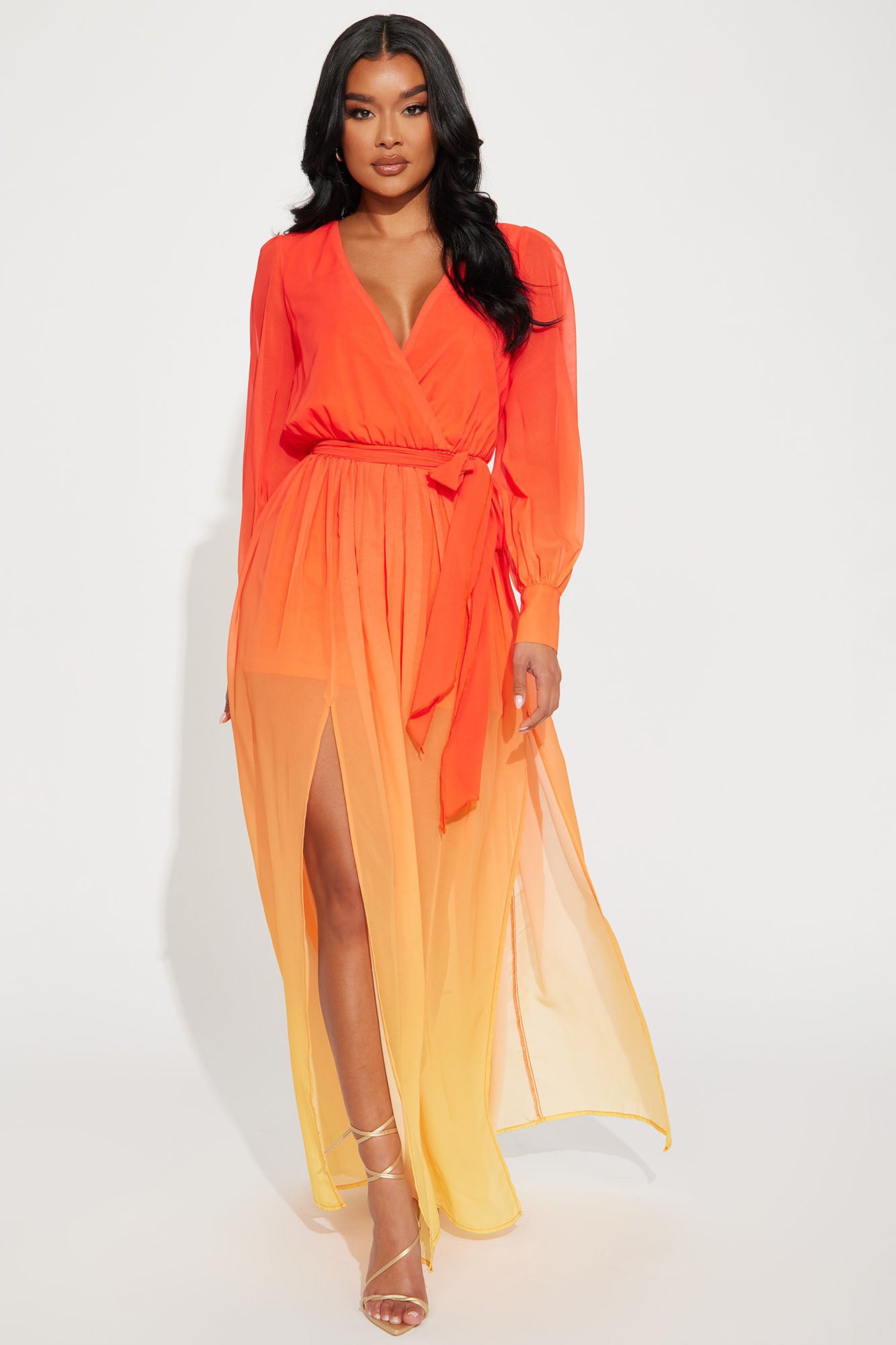 Fashion nova sunset ombre on sale dress