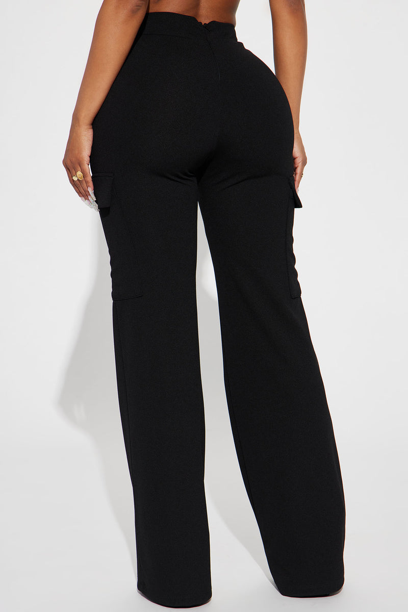 Office Hours Trouser Pant - Black | Fashion Nova, Pants | Fashion Nova