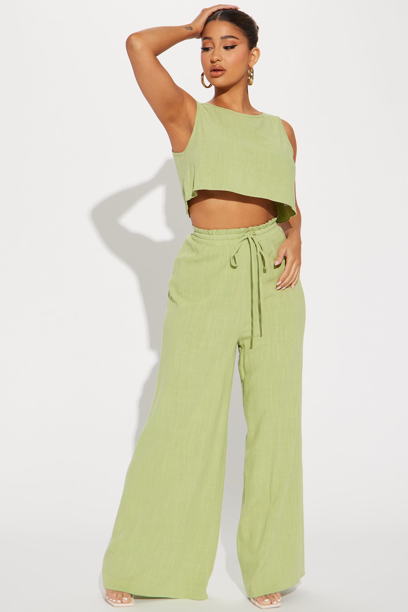 Fashion nova linen top pants