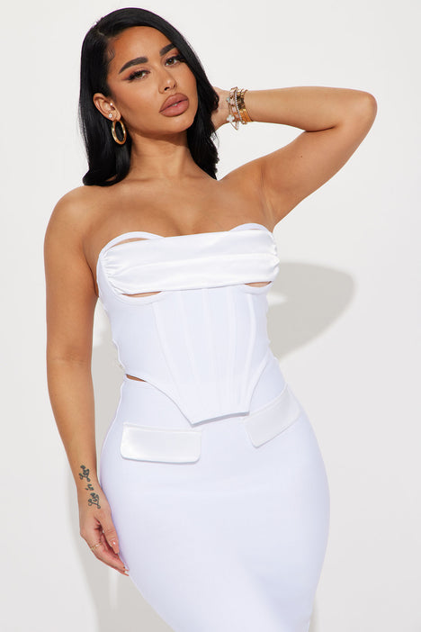 White bandage hot sale skirt