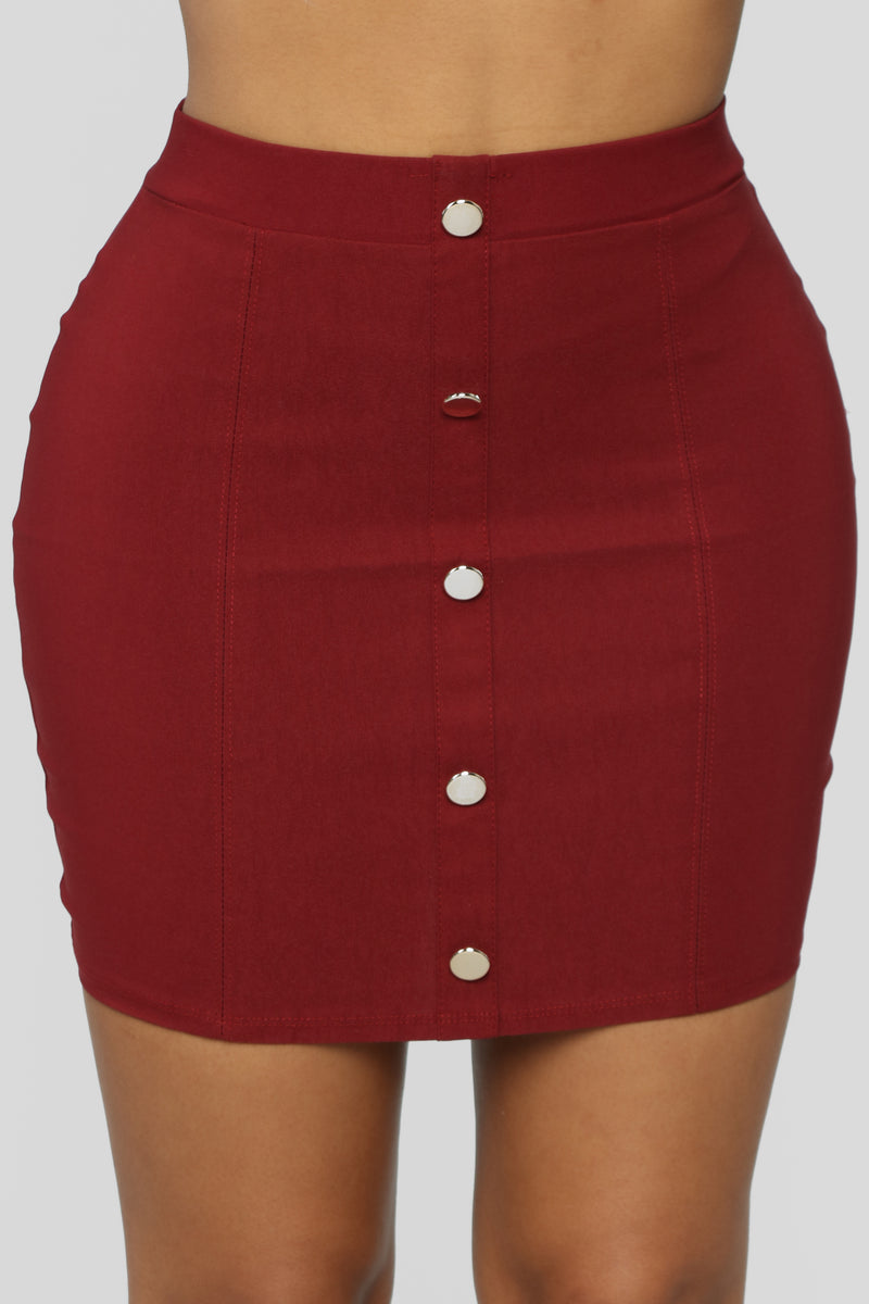 Never Looking Back Mini Skirt - Burgundy | Fashion Nova, Skirts ...