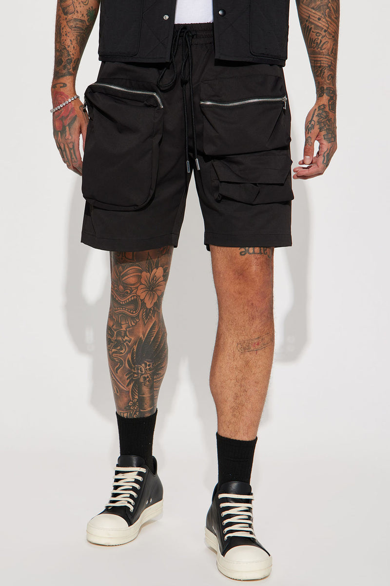 Starstruck Utility Cargo Shorts Black Fashion Nova, Mens Shorts