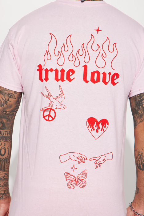 Pink love clearance t shirt