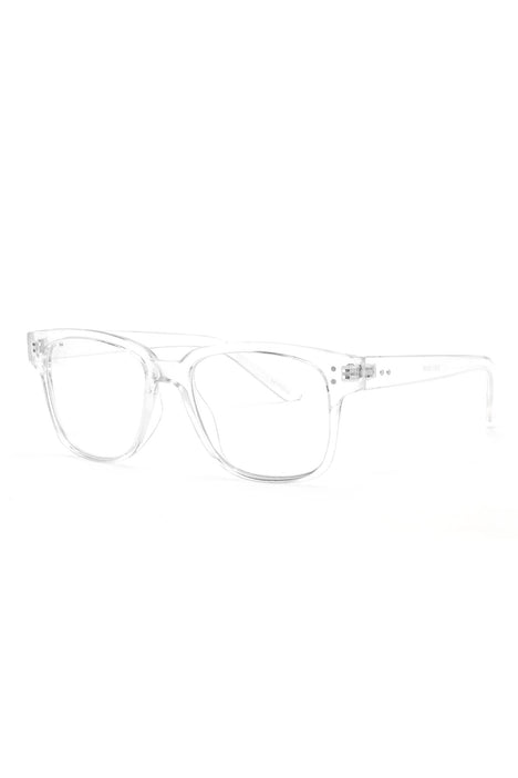 Fashion style sale transparent glasses