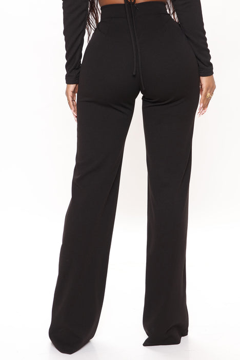 Fashion Nova Womens Call It Even Wide Leg High Waisted Dress Pants