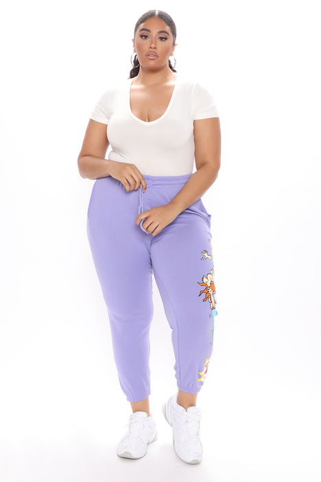 Best Buds Rugrats Sweatpants Lavender Fashion Nova Pants