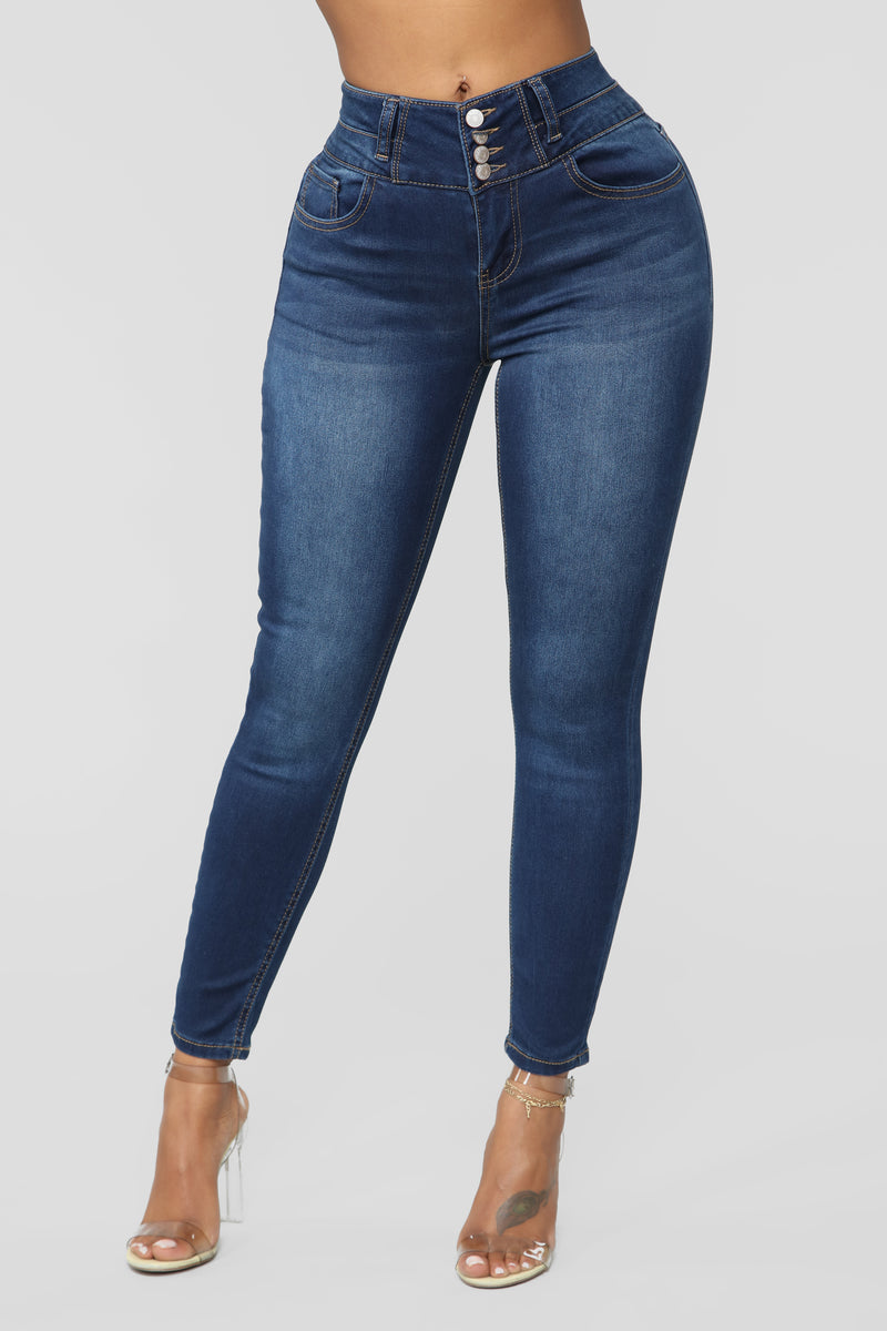 Right By Your Side High Rise Jeans - Dark Denim | Fashion Nova, Jeans ...