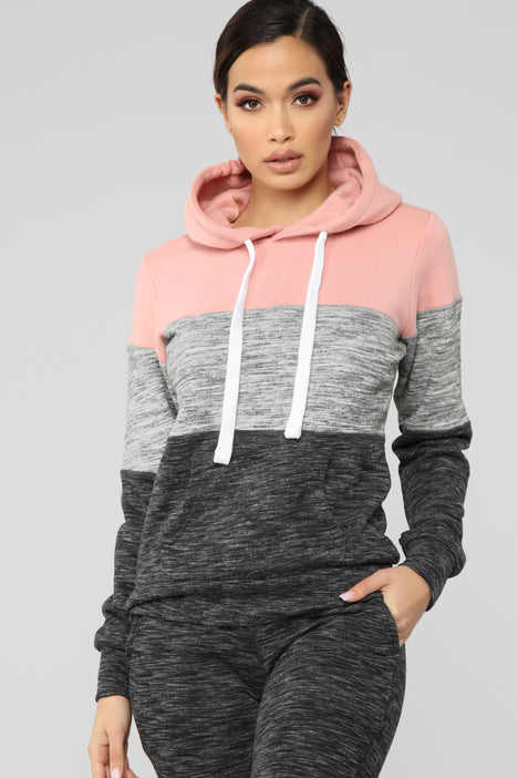 Fashion nova store color block hoodie
