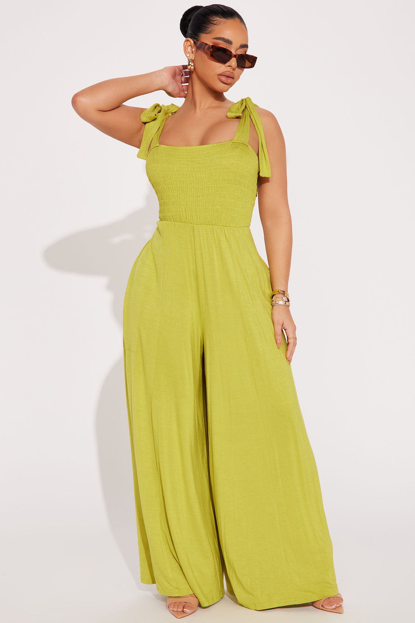 Fashion nova yellow jumpsuit 2025