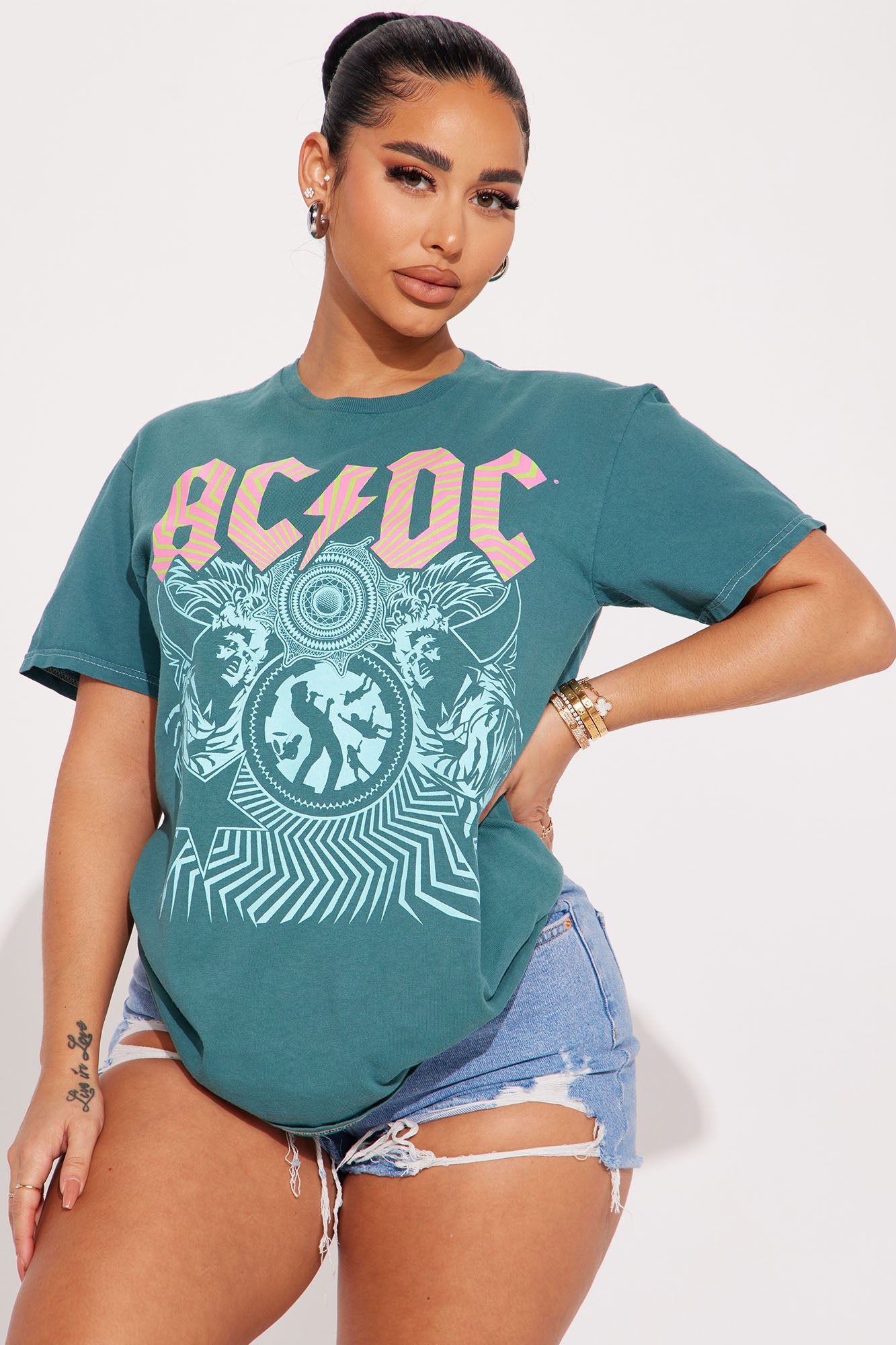 ACDC Graphic Tshirt Emerald