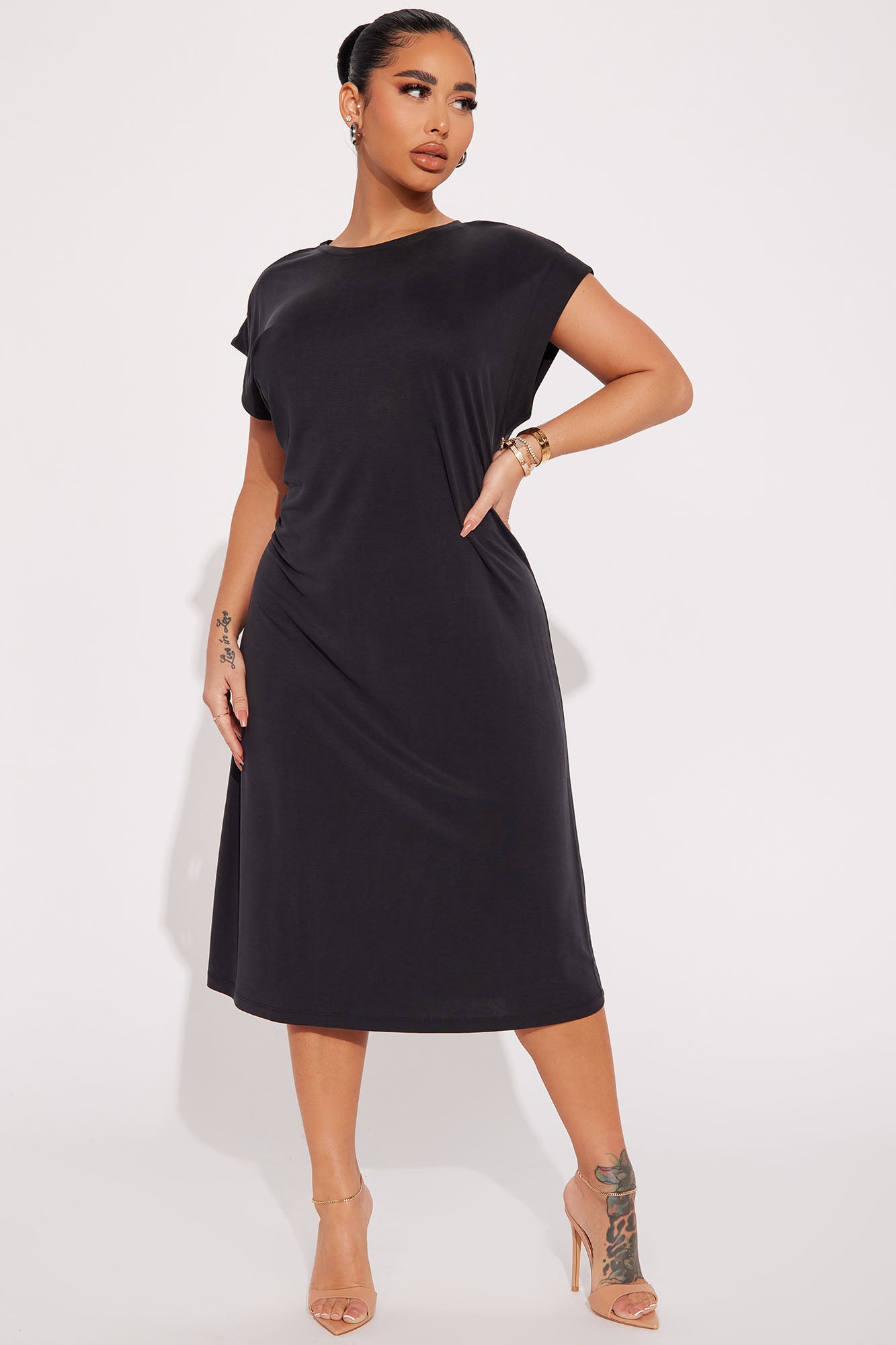 Yessica Midi Dress Black
