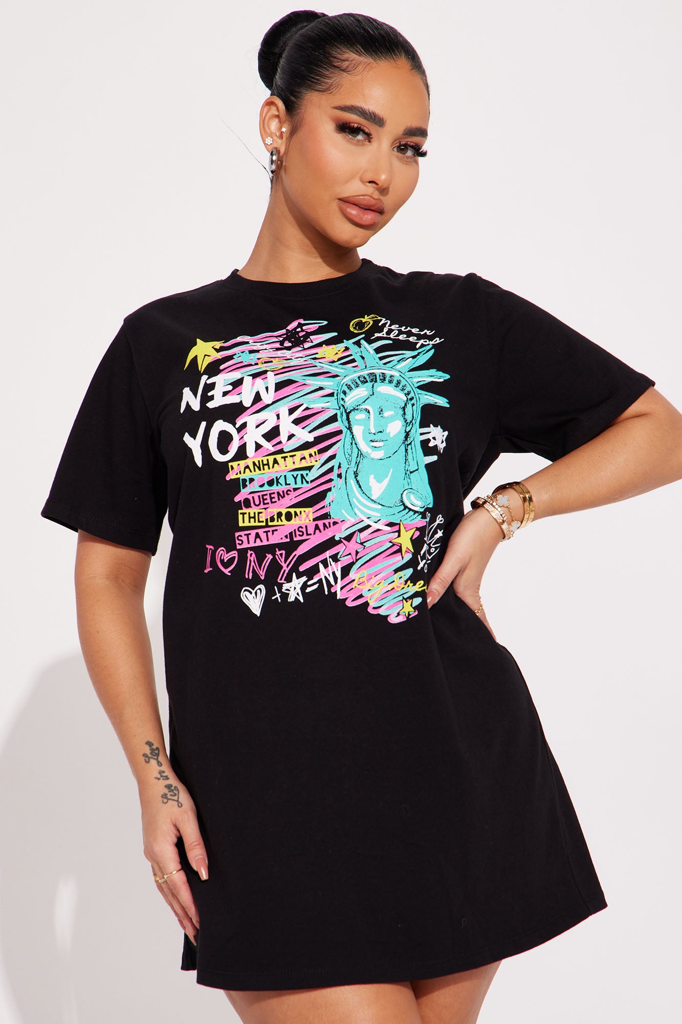 T shirt hot sale dress fashion nova