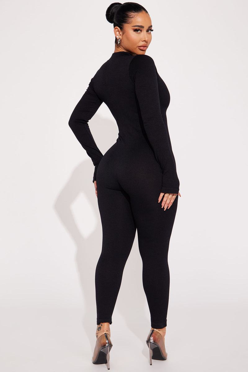 Sporty Spice Seamless Jumpsuit - Black | Fashion Nova, Jumpsuits ...