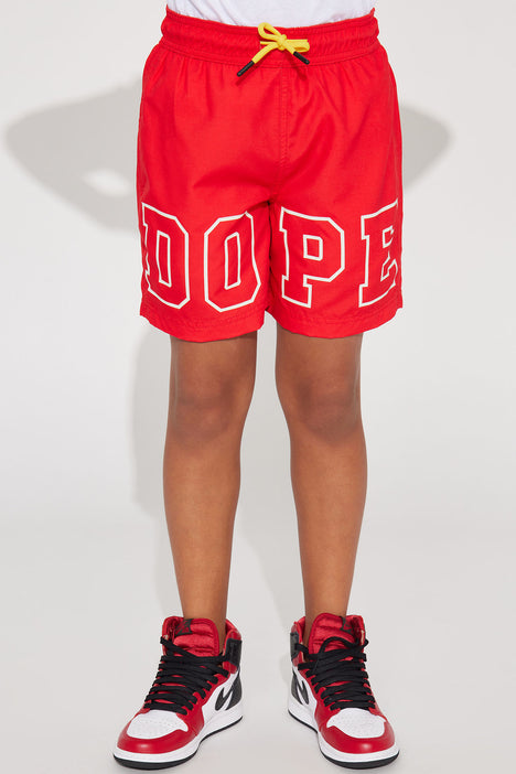 Mini it s Dope Swim Trunk Red