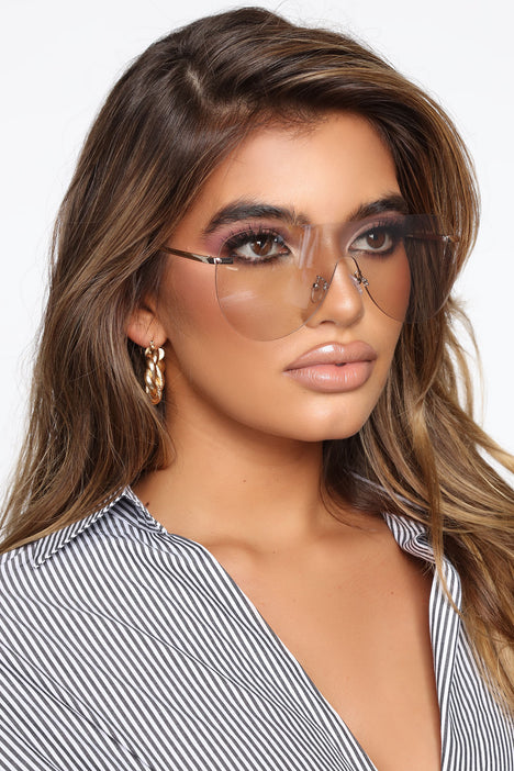 On A Roll Today Sunglasses Clear