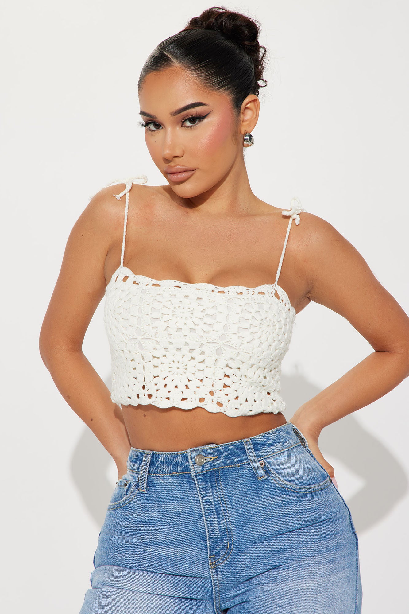 Fashion nova crochet online top