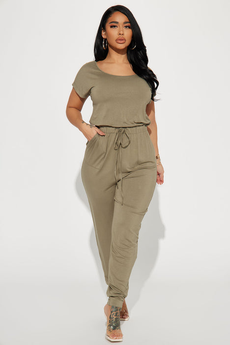 Fashion nova clearance olive jumpsuit