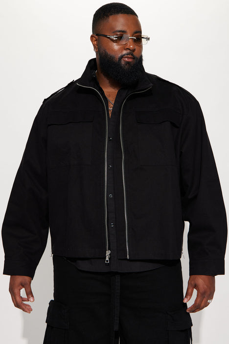 Only Better Twill Military Jacket Black