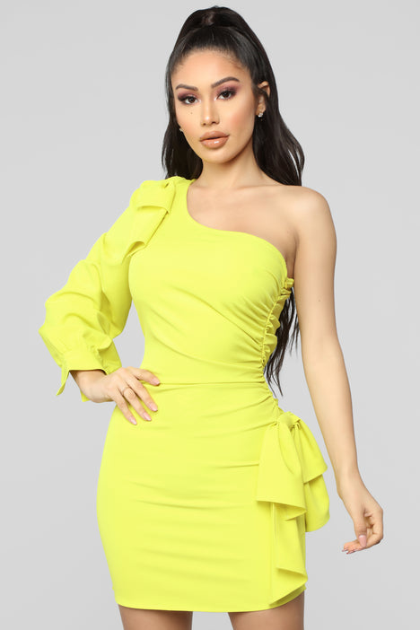 Fashion nova sales one shoulder dress