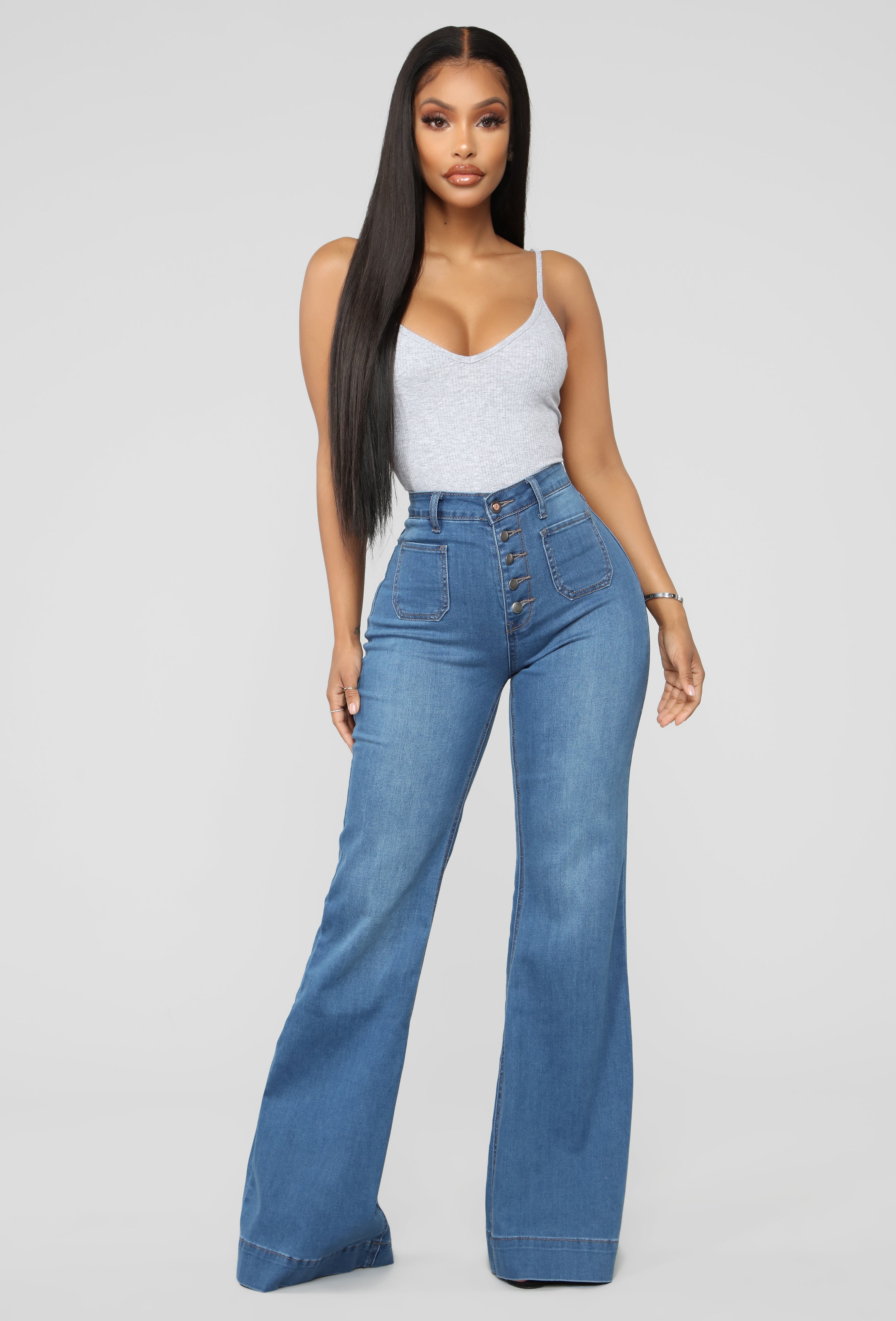 Skyscraper Denim Jeans - Medium Blue Wash | Fashion Nova, Jeans