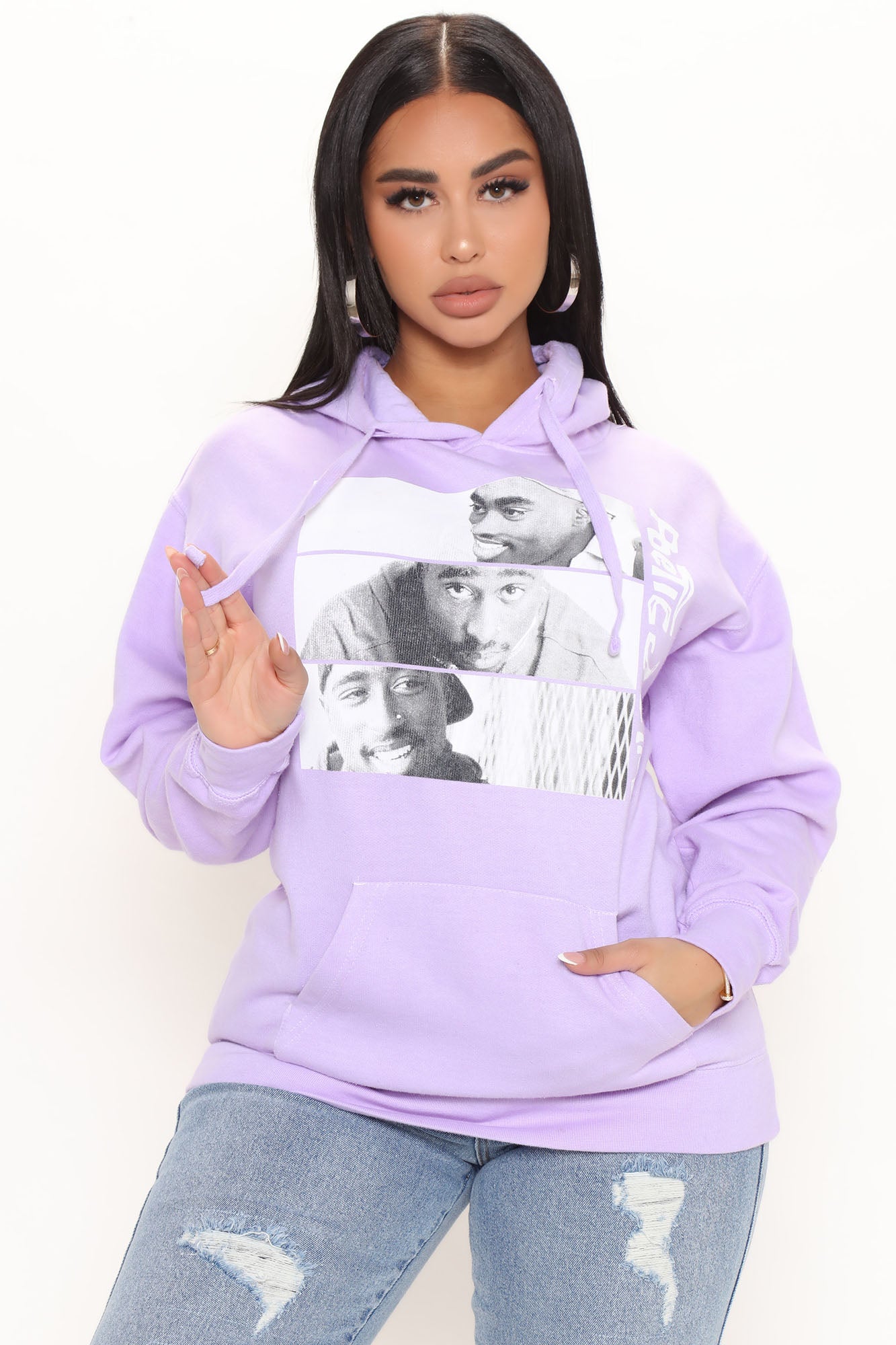 Pink poetic top justice hoodie