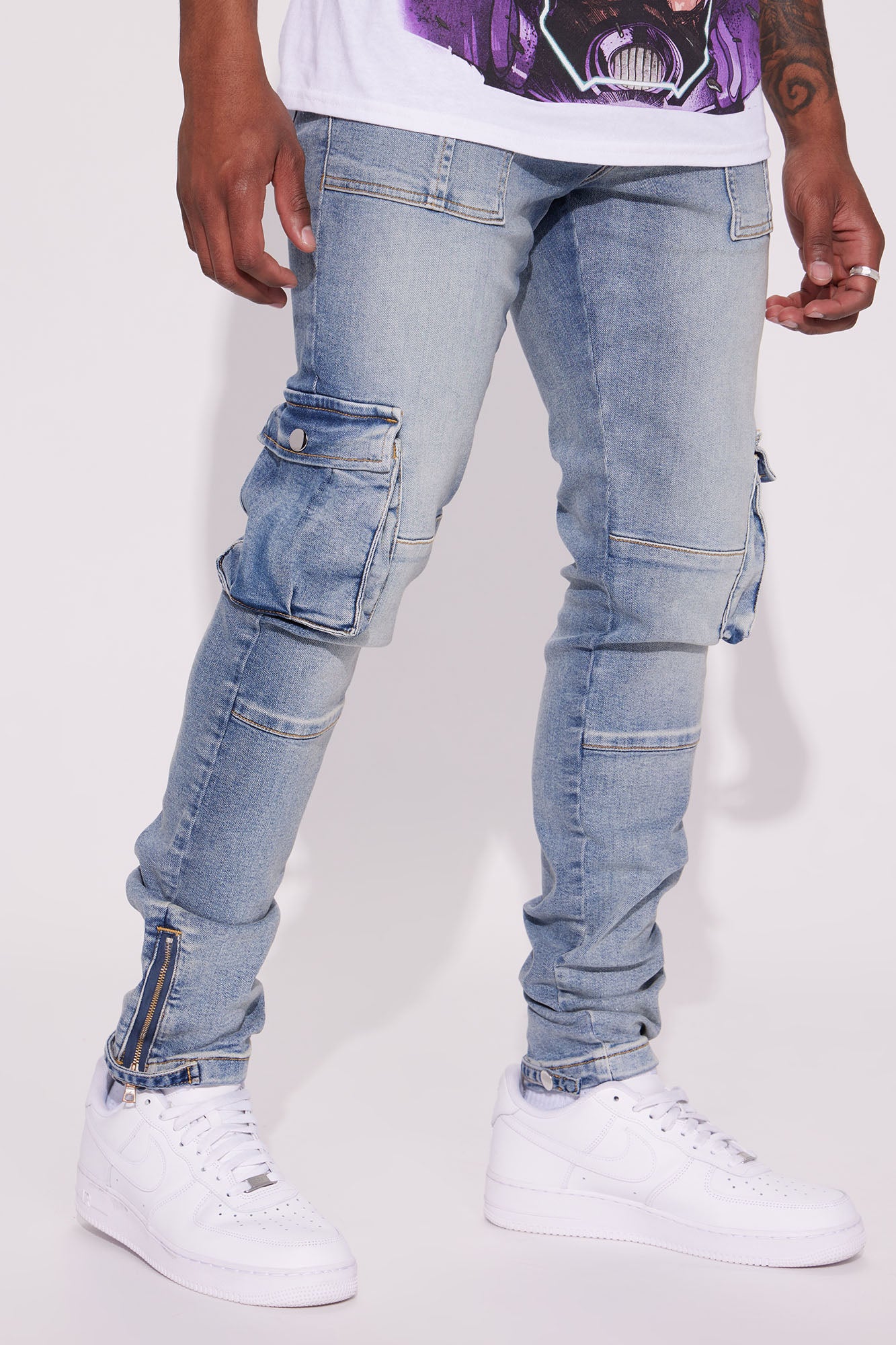 Stacked skinny jeans discount