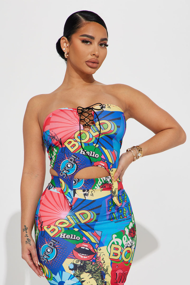 Bold Vibes Skirt Set - Multi Color | Fashion Nova, Matching Sets ...