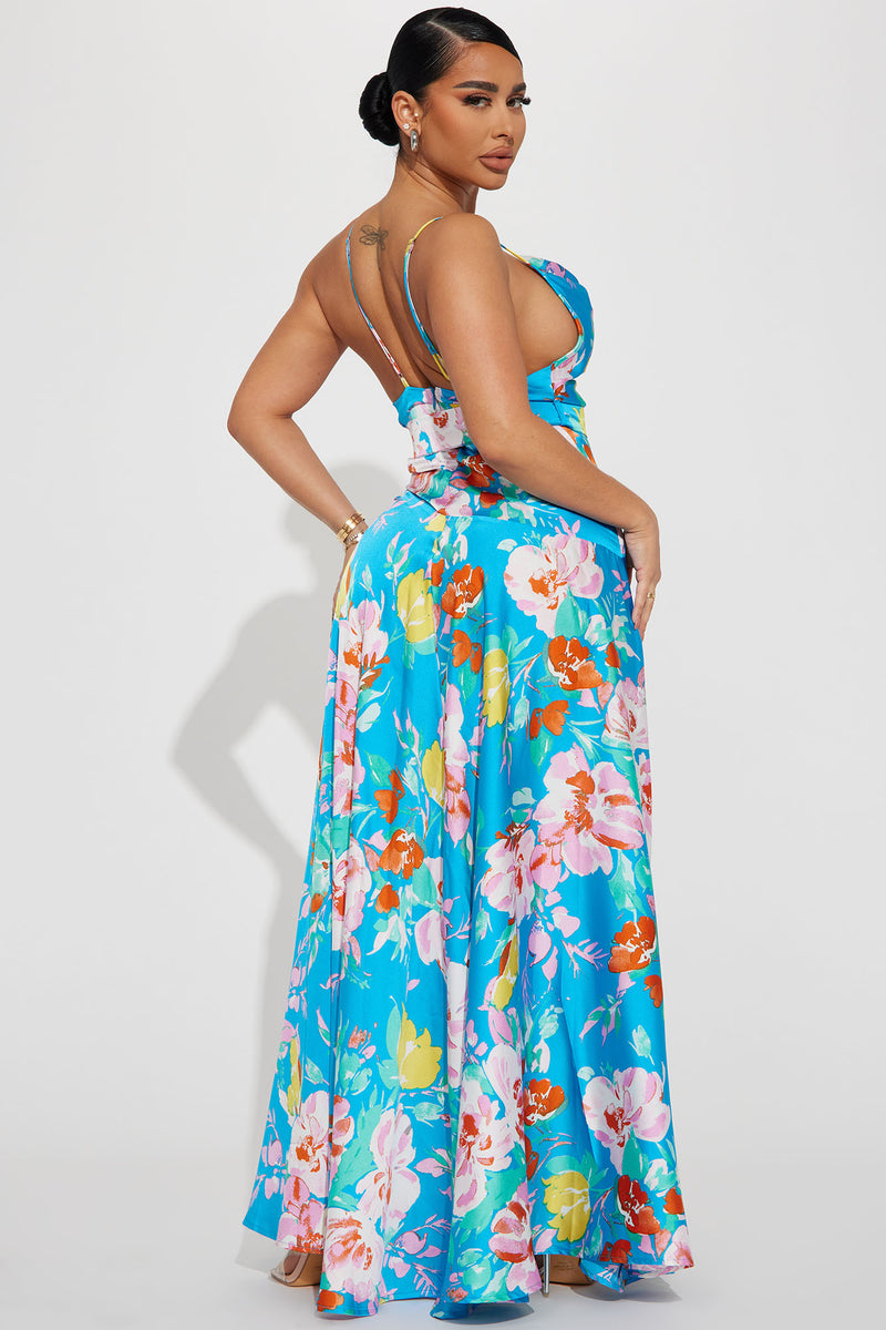 Cadence Floral Maxi Dress - Blue/combo | Fashion Nova, Dresses ...