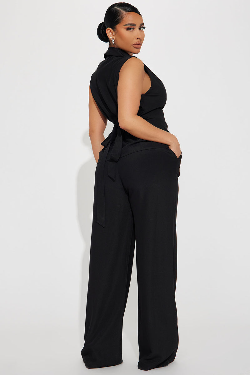Ericka Vest Pant Set - Black | Fashion Nova, Career/Office | Fashion Nova