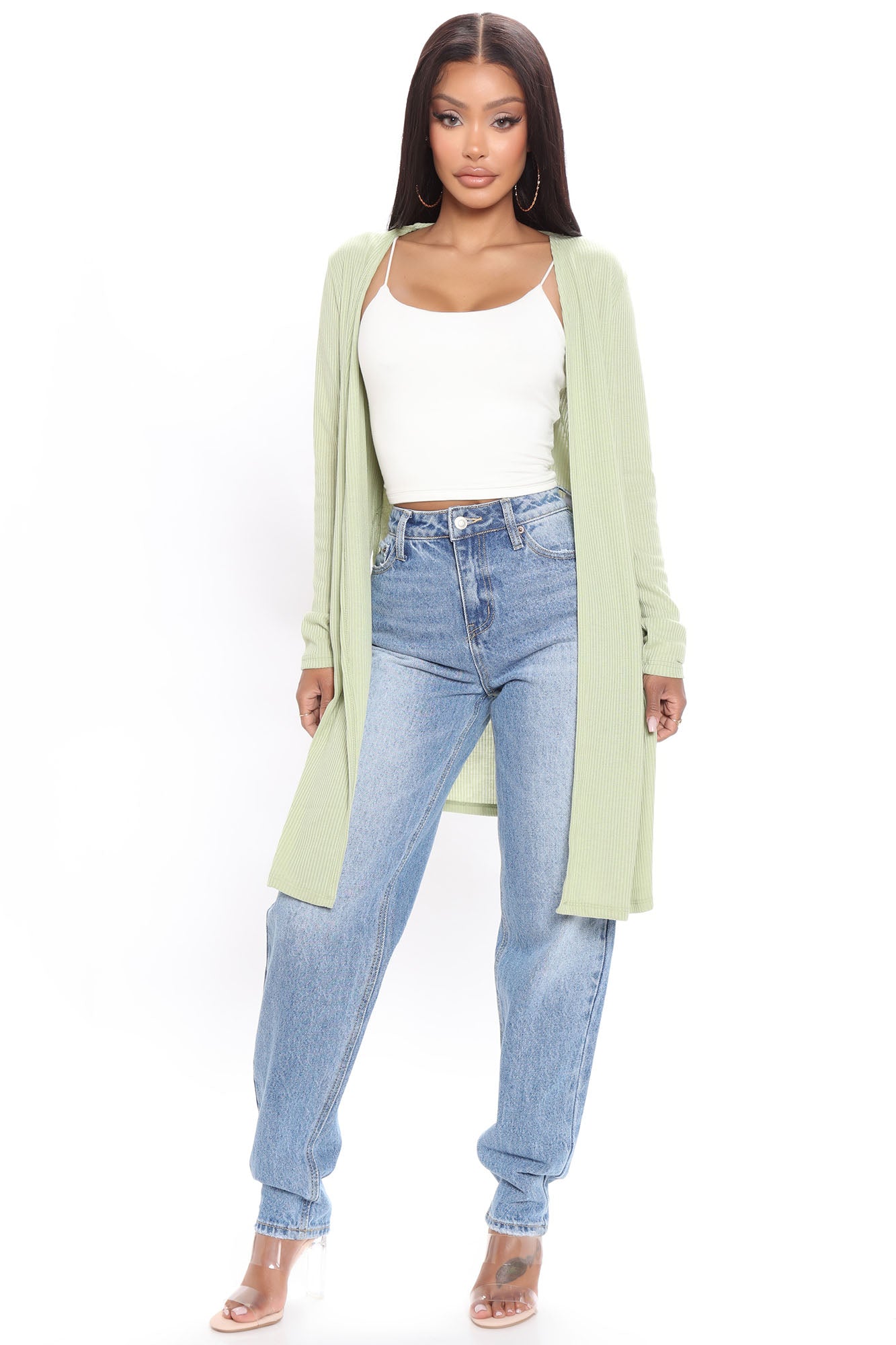 Nita hotsell ribbed cardigan