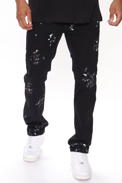 Fashion nova clearance paint splatter jeans