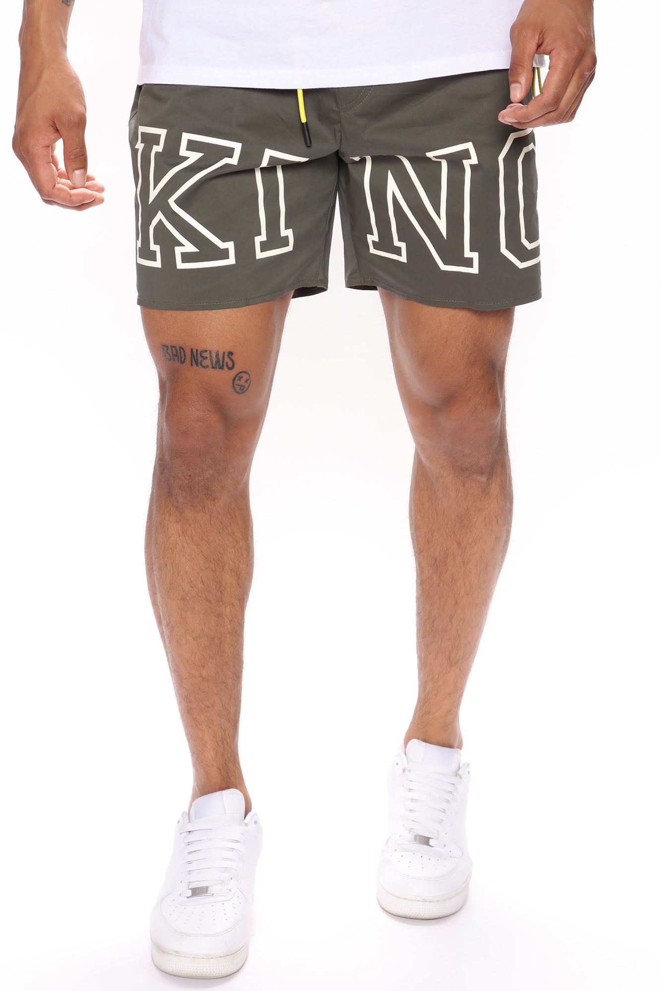 King Nylon Shorts Olive Fashion Nova Mens Shorts Fashion Nova