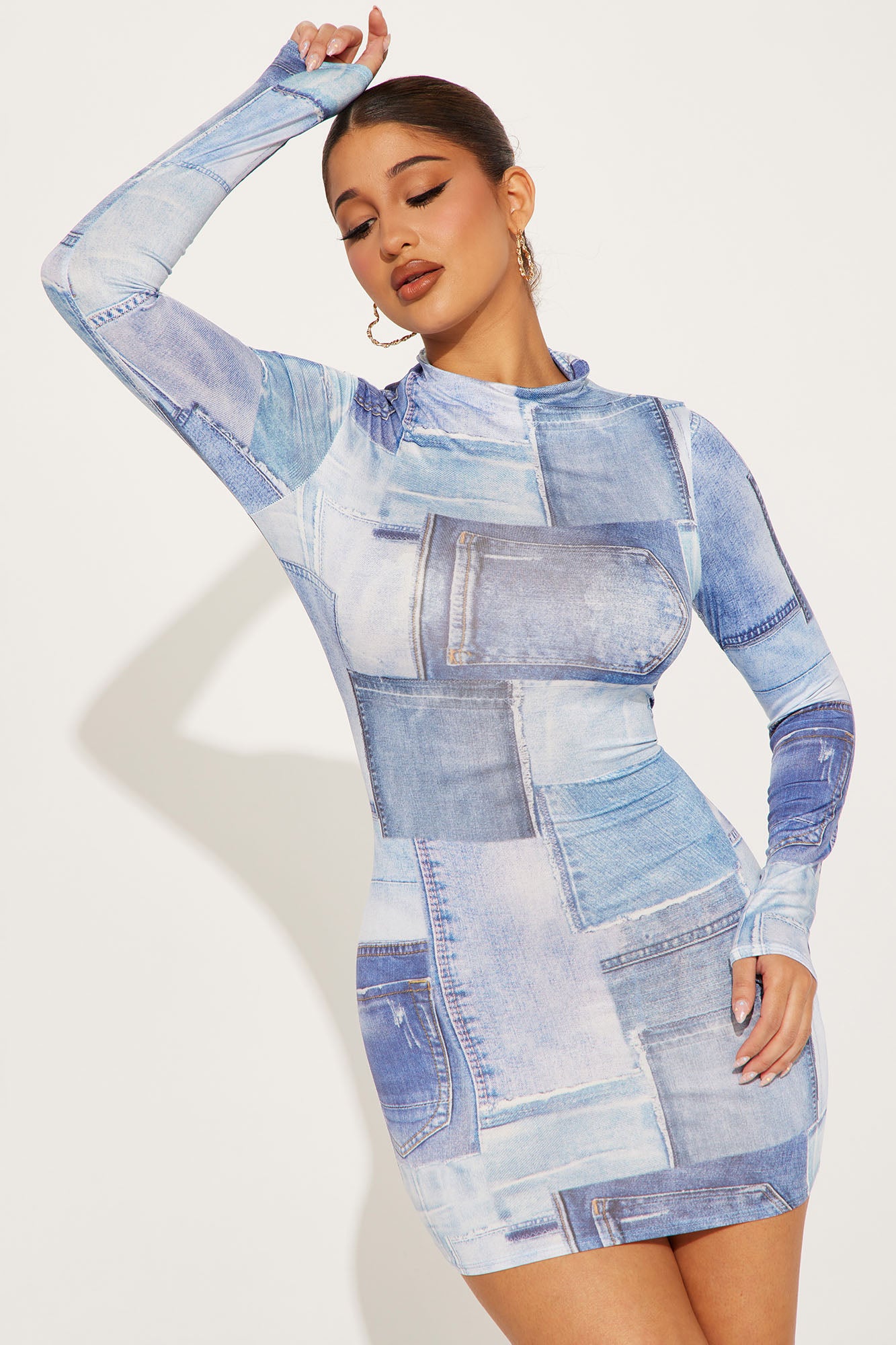 Denim Demeanor Mini Dress Denim Fashion Nova Dresses