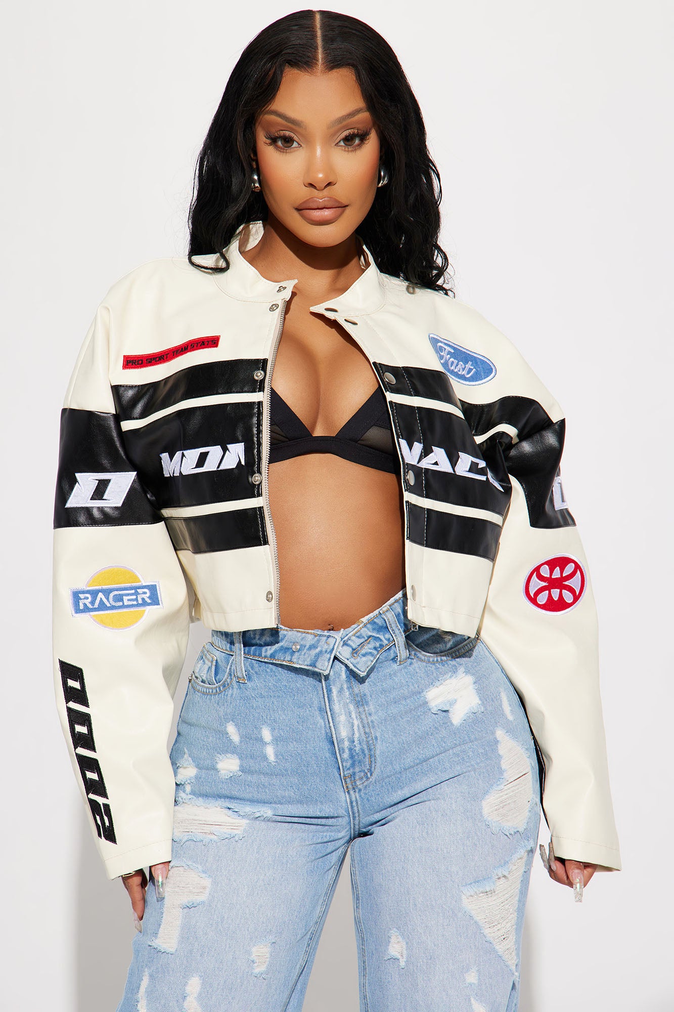 Midriff jacket shop