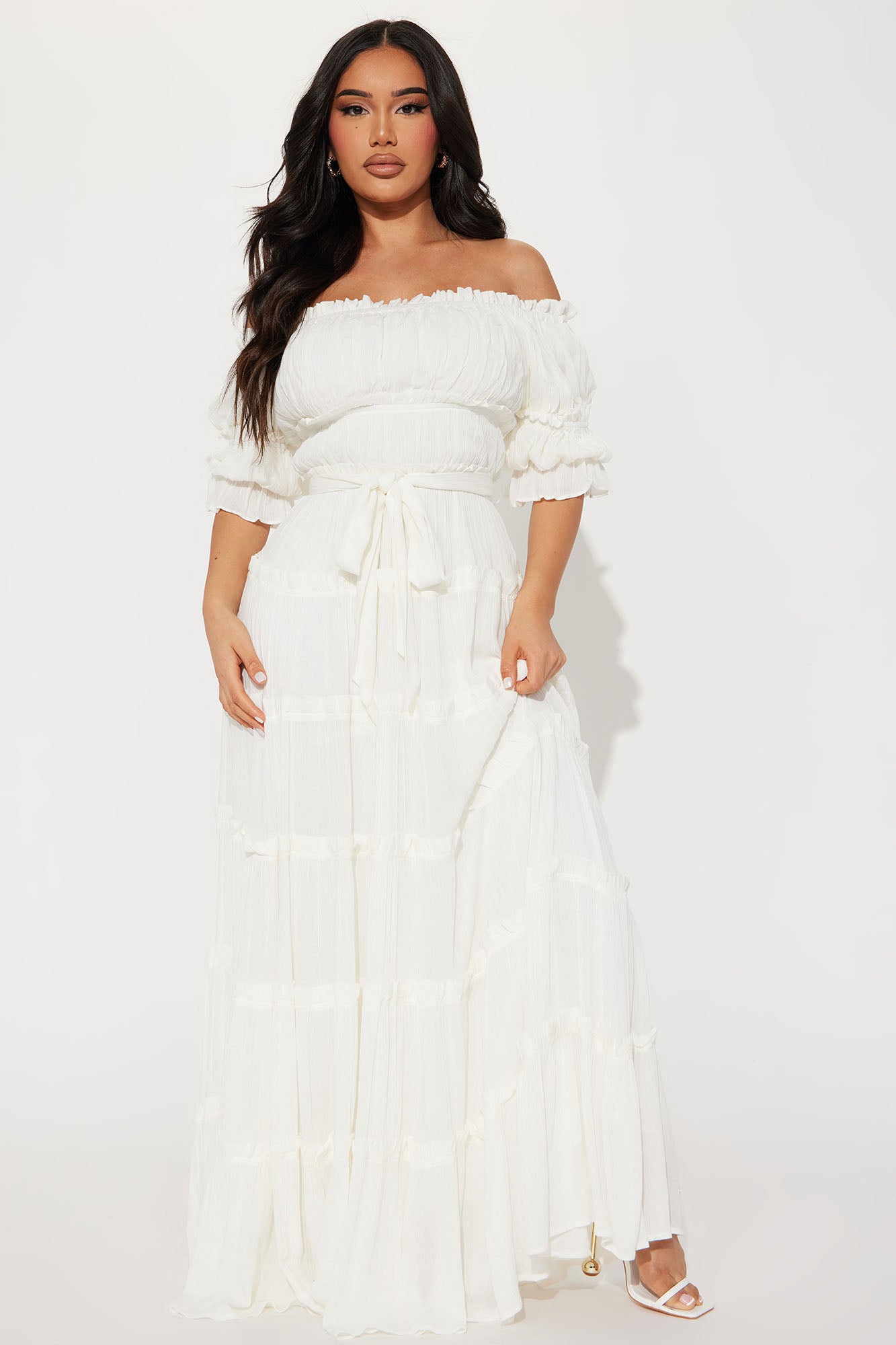 White maxi new arrivals dress size 16