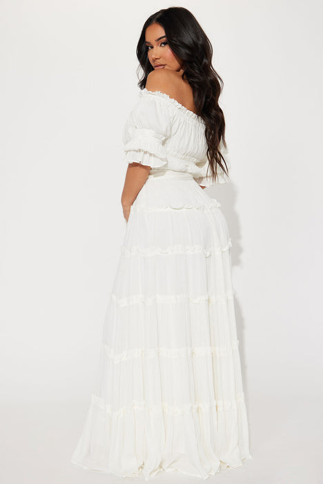 Delina Maxi Dress White Fashion Nova Dresses Fashion Nova