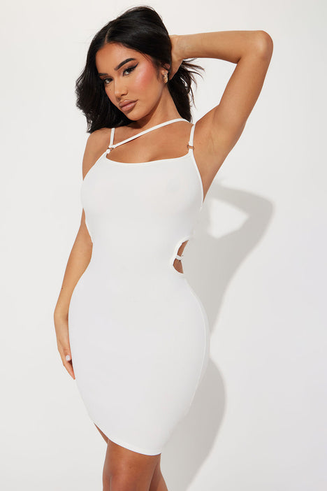 White bodycon dress fashion nova best sale