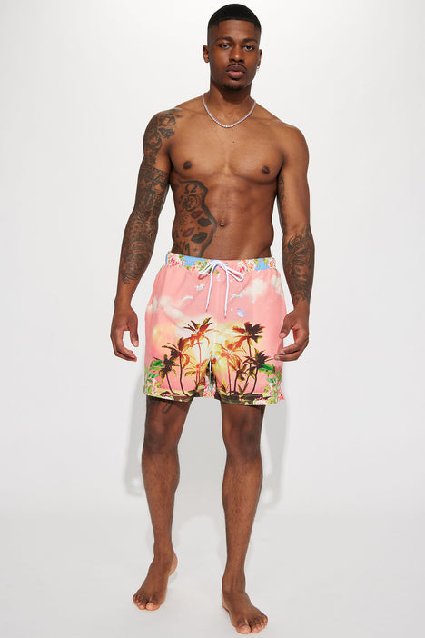 Swim trunks pink hotsell