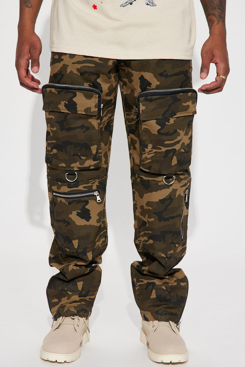 Always Prepared Cargo Pants Camouflage Fashion Nova, Mens Pants