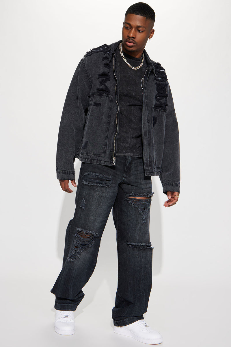 Smoked Out Baggy Jean - Black | Fashion Nova, Mens Jeans | Fashion Nova