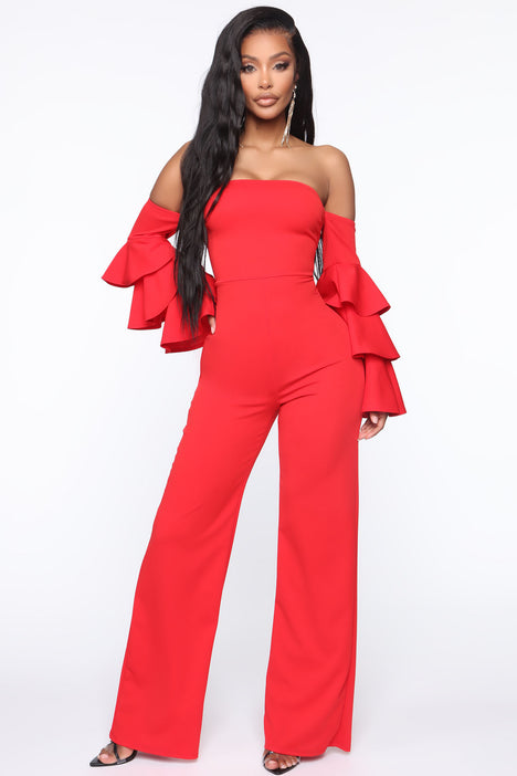 Fashion nova hot sale ruffle jumpsuit