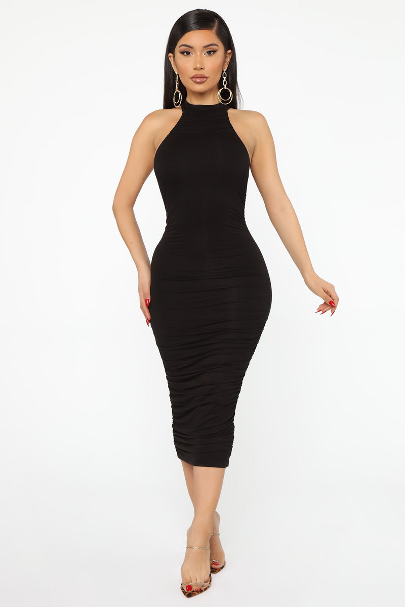 Nova Star Midi Dress - Black | Fashion Nova, Dresses | Fashion Nova