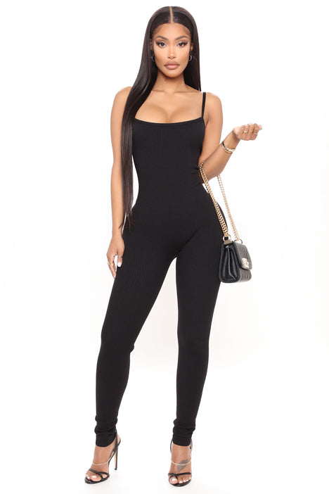 Black jumpsuit with sweater hotsell